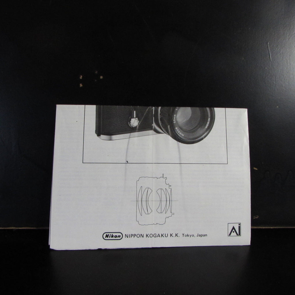 Used Nikon Nikkor 50mm f/1.4 Ai Lens User Guide Owner Manual B00149