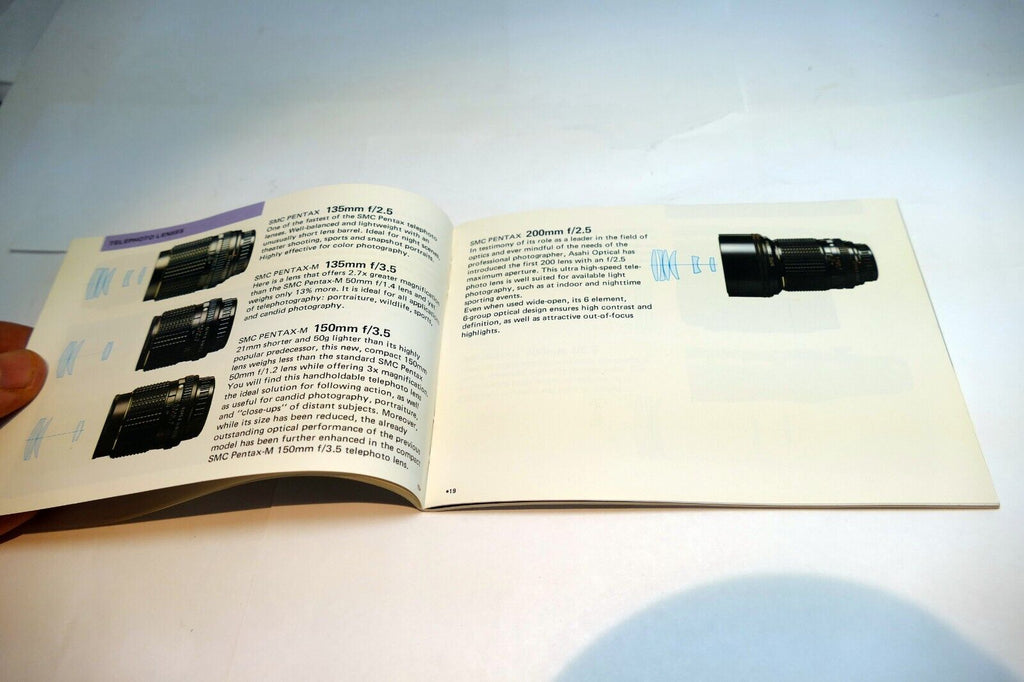 Pentax K100  System  chart lens accessory guide brochure