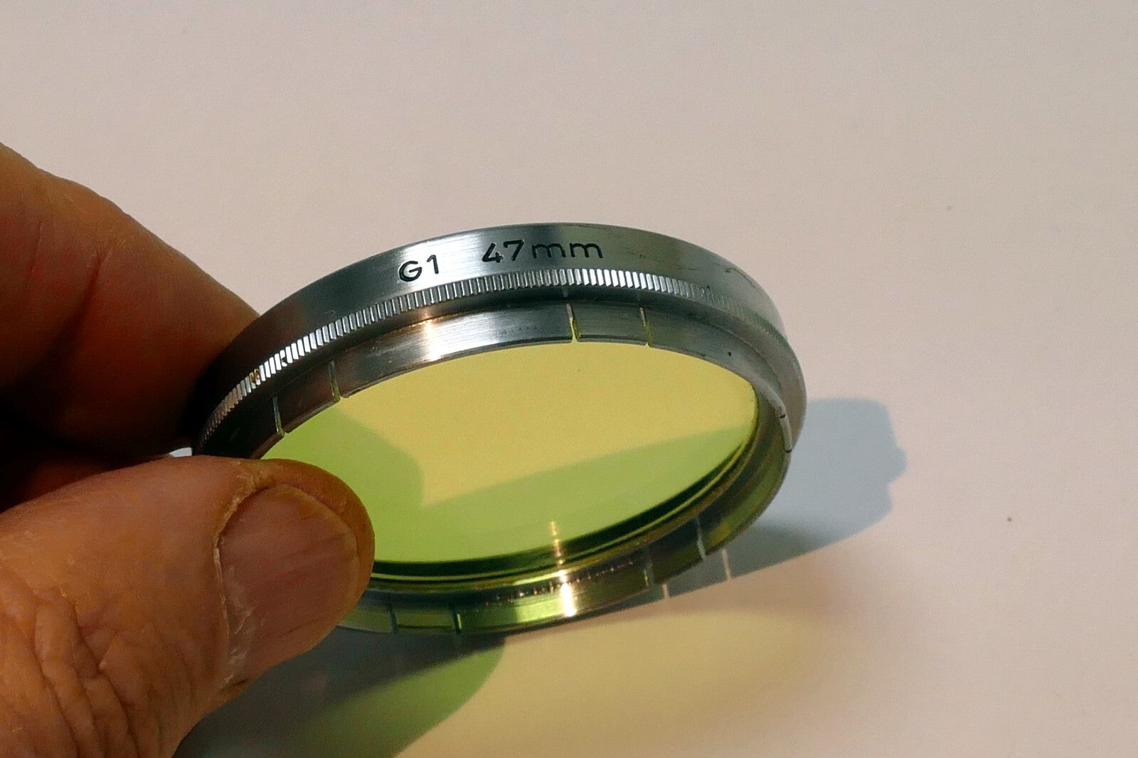 Voigtlander G1 Yellow 47mm Filter 301/47 Germany Nocton (with some scratches)