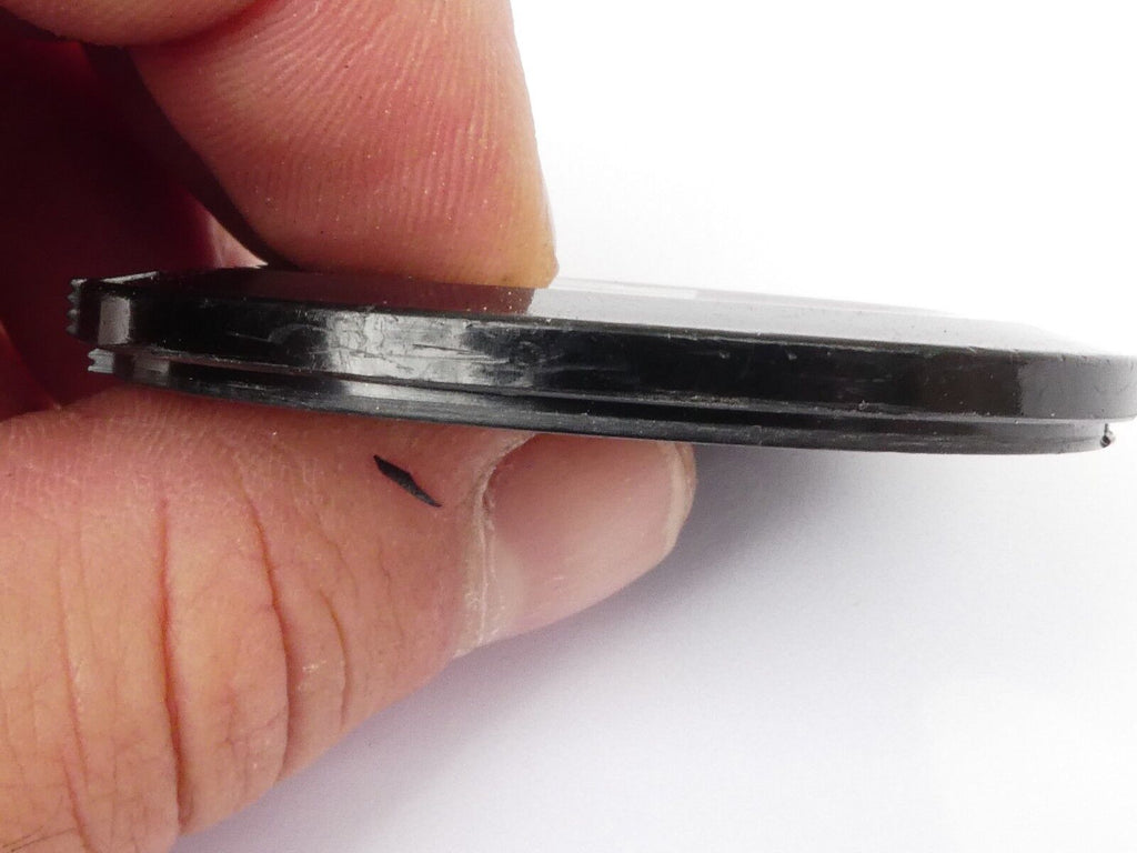 Used Super Albinar 49mm Lens Front Cap Black snap-on type plastic Japan