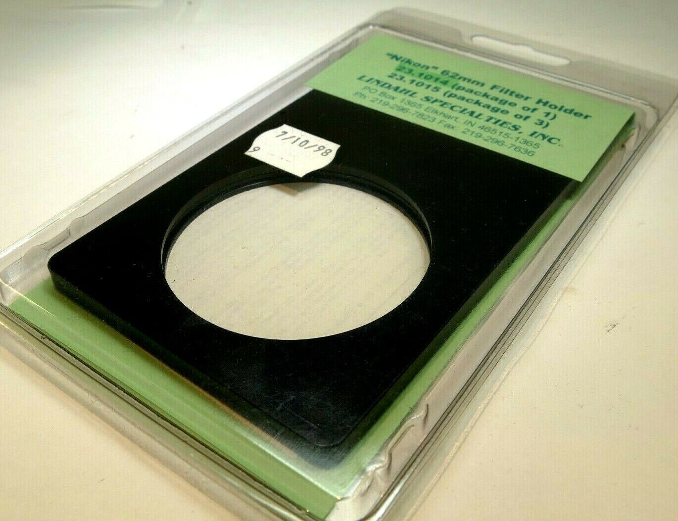 Lindahl Specialties Filter adapter frame holder 3X5" for Nikon 62mm 23.1014