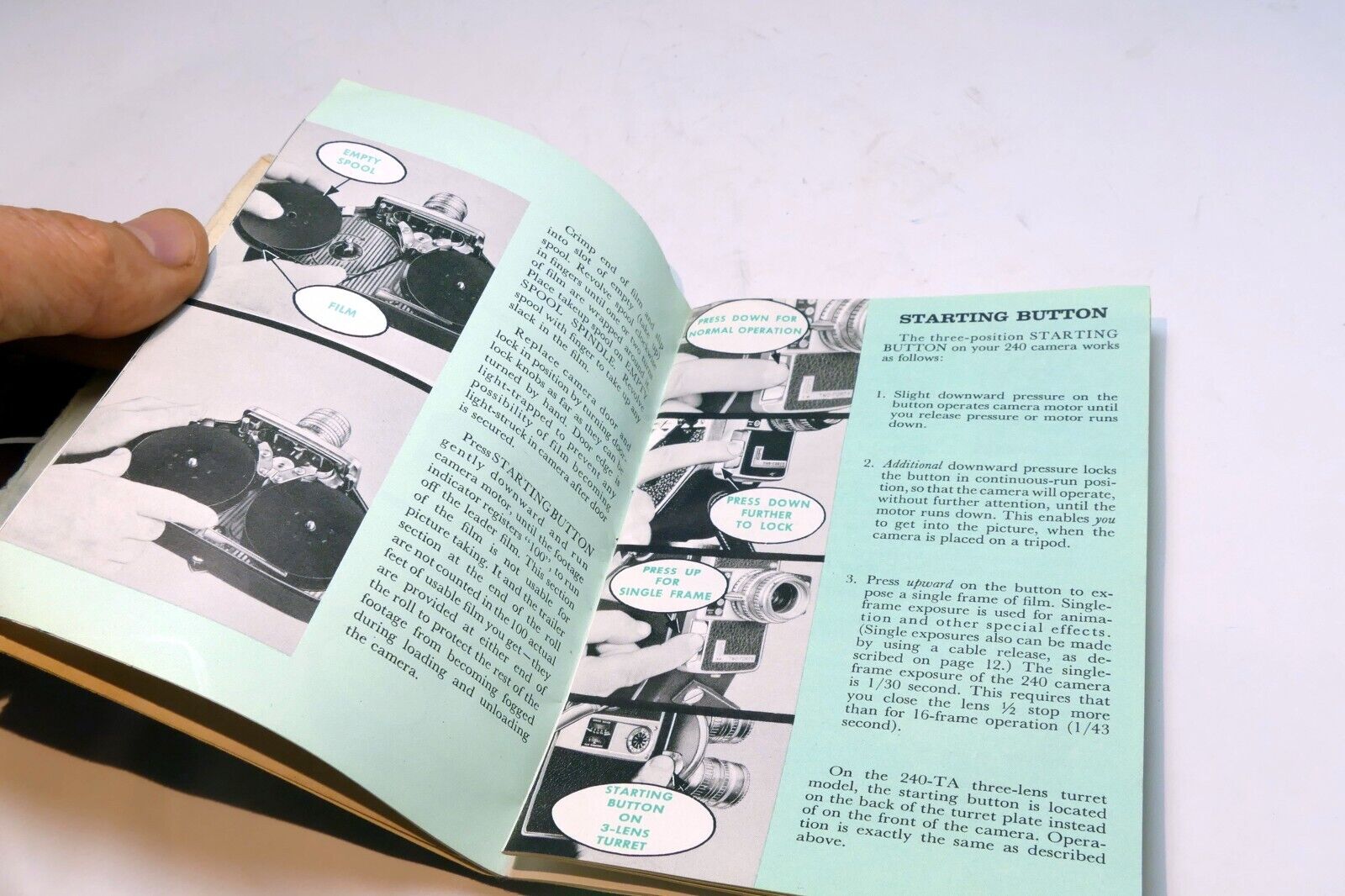 Bell & Howell 240 16mm Owner's manual  Instruction Guide E English