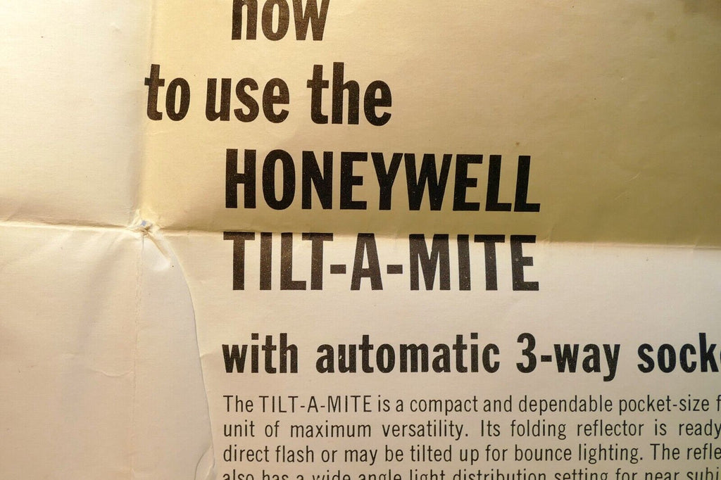 Pentax Honeywell H SP H1 H3 Tilt-A-Mite Flash Instruction guide manual EN