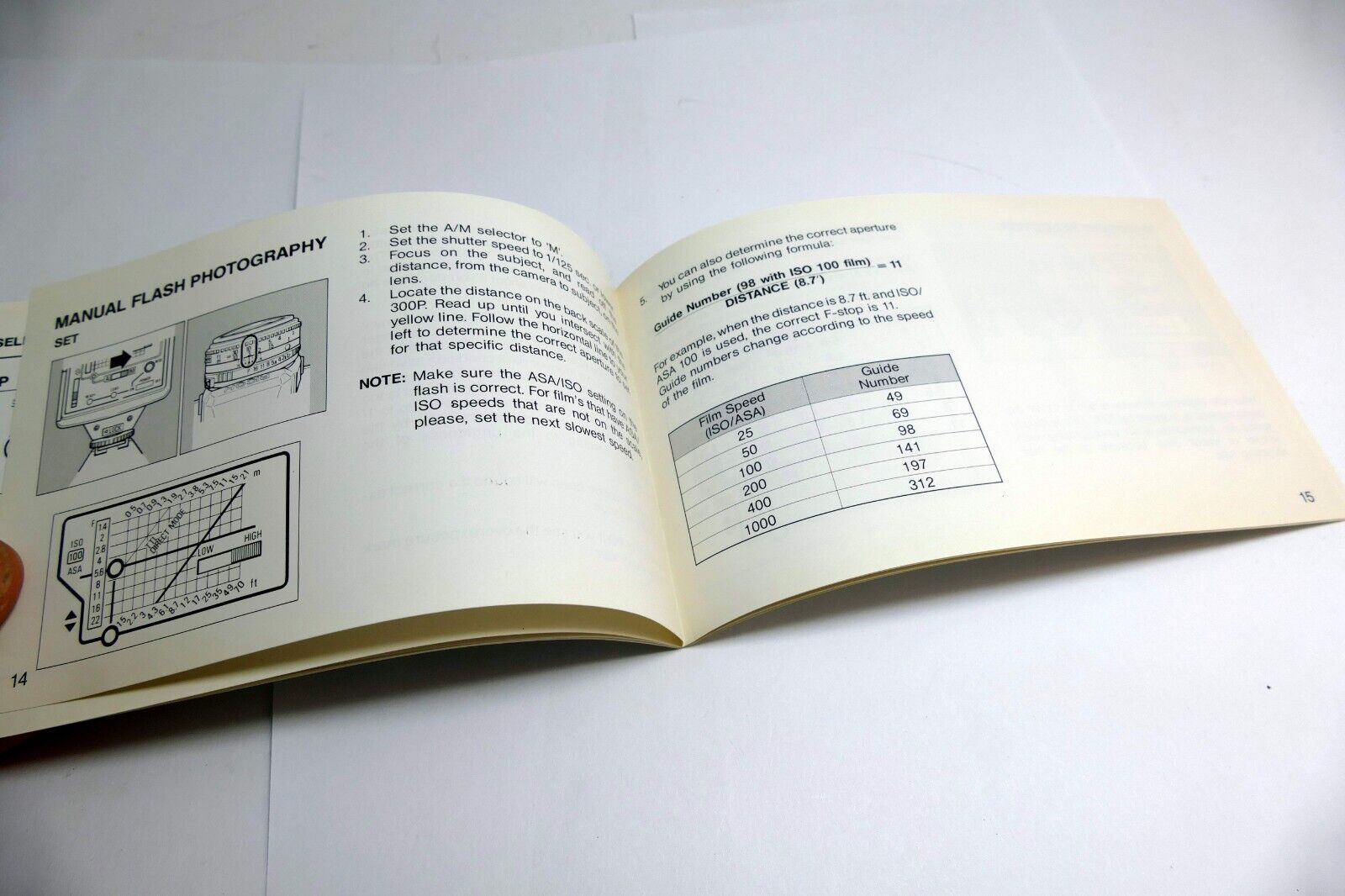 Ricoh XR Speedlight 300P Flash  Instruction Manual / User Guide EN - genuine OEM