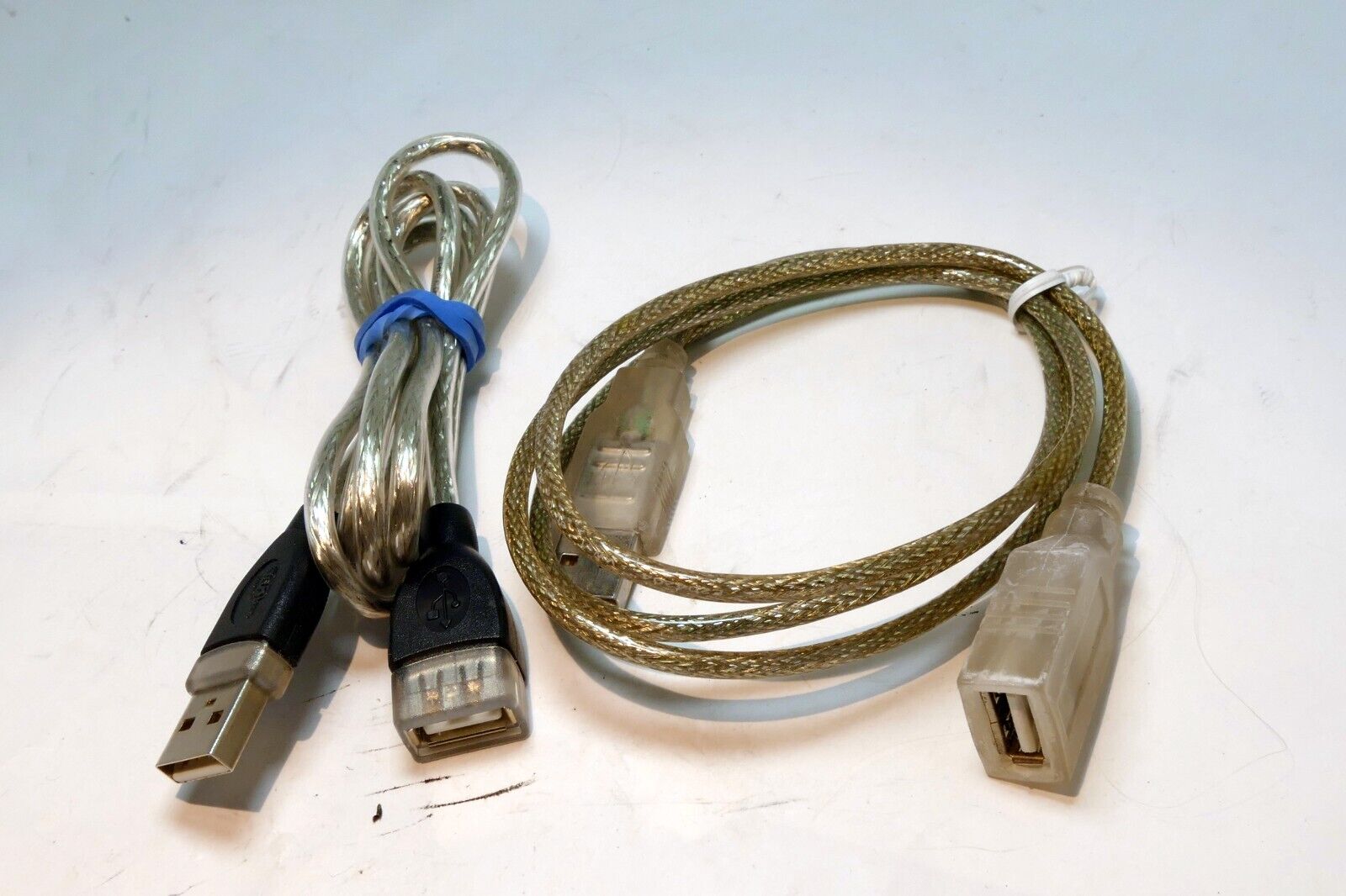 3 feet Type A USB Female Connector to Type A Male Cable Extension 2 pack lot