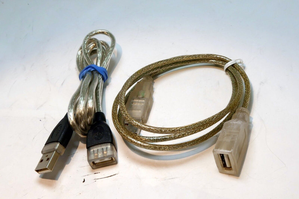 3 feet Type A USB Female Connector to Type A Male Cable Extension 2 pack lot
