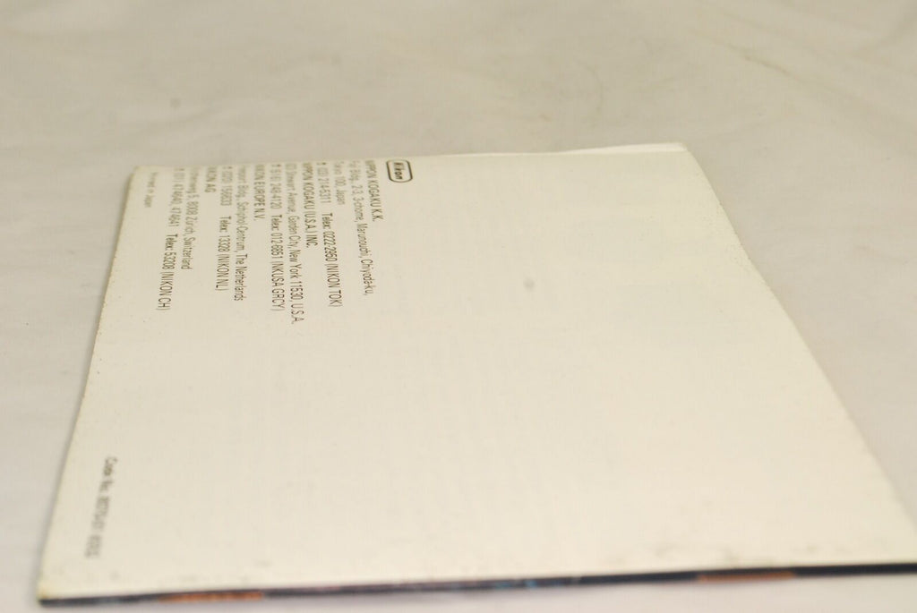 Nikon Nikkormat Photography Camera  EN accessory list Brochure 1970's