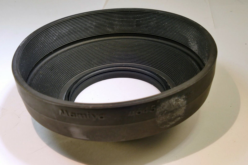 Mamiya 58mm Lens threaded Rubber Hood shade wide angle 55mm f2.8 Sekor C 645