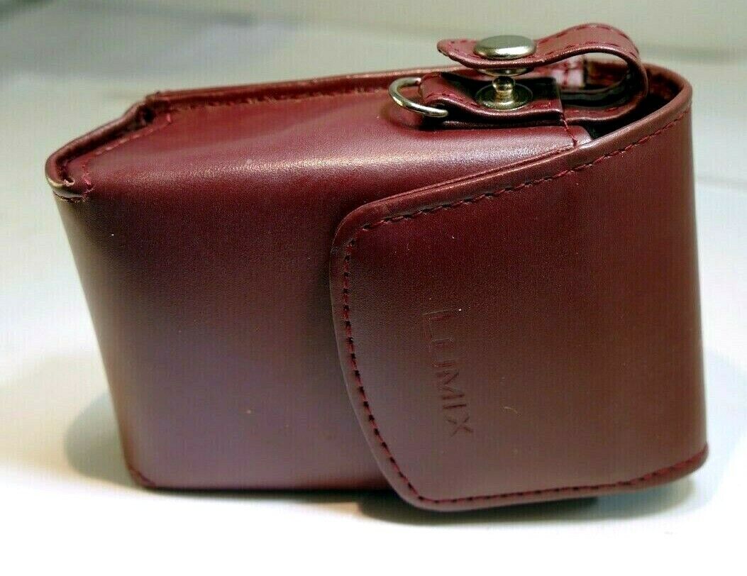 Panasonic Lumix DMC camera Protective Leather Pouch Case small 3.5X2.5X1.5"