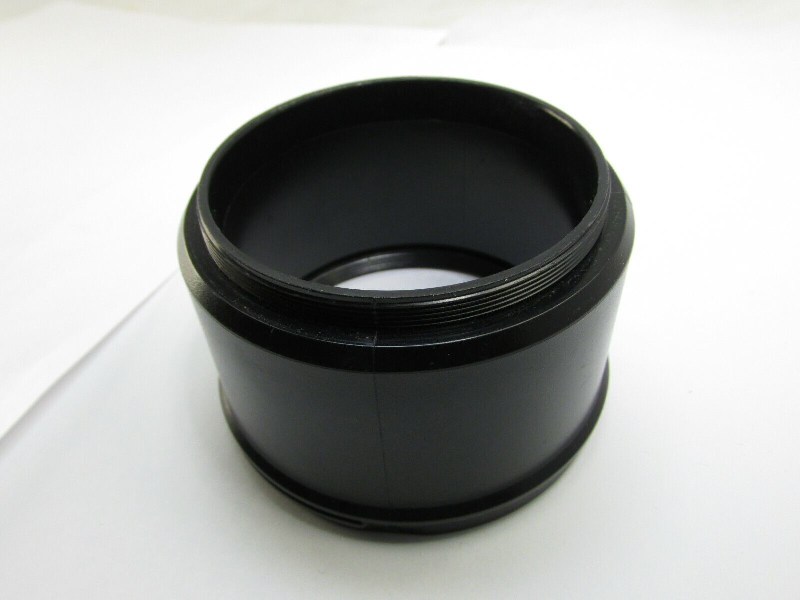 55.5mm OD Plastic Lens Hood Shade unknown brand Threaded on end and twist other
