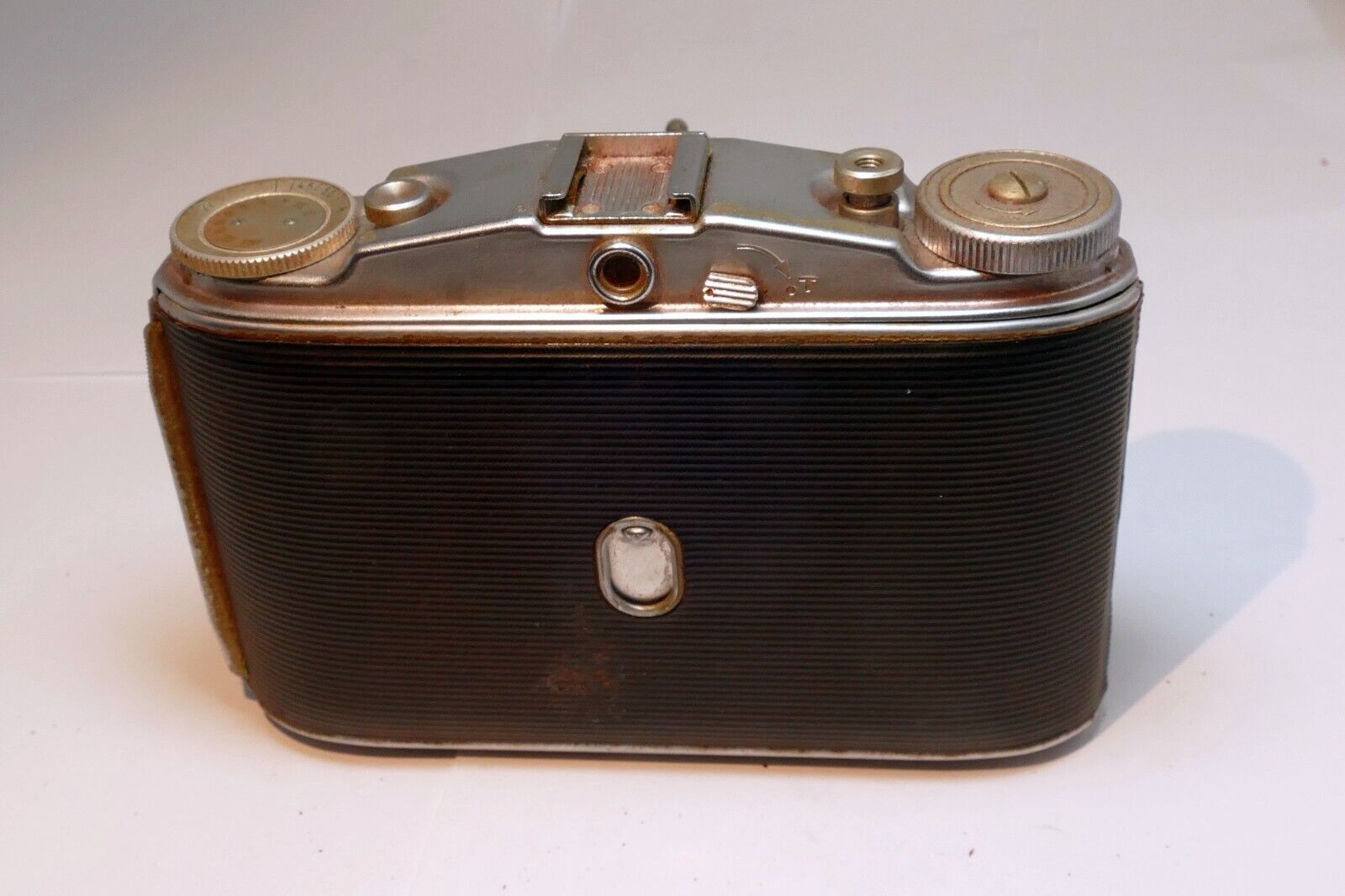 Agfa-Ansco Speedex Special Folding Camera With 85mm f/4.5 Apotar Lens 4X5 medium