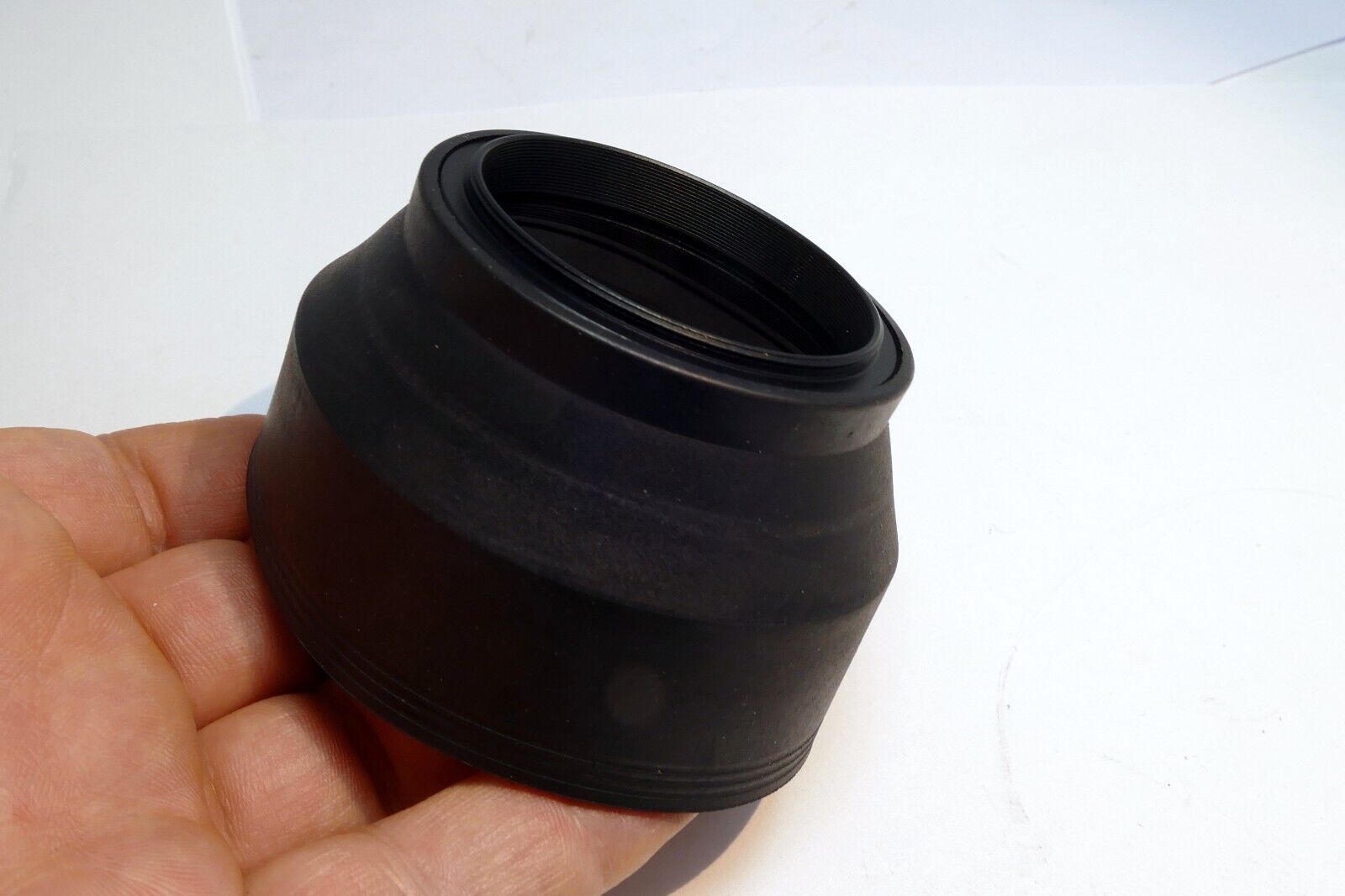 49mm rubber lens hood shade 3-way telephoto and wide angle 28mm 50mm 85mm