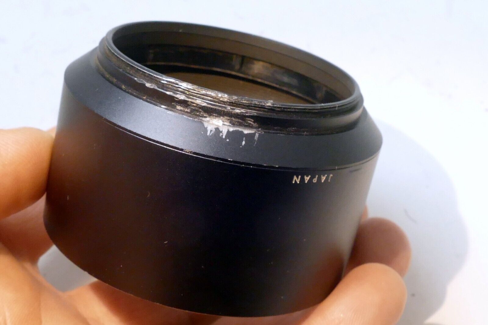 55mm Lens Hood Shade for Miranda 135mm f2.8 13.5cm Metal DAMAGED FOR PARTS AS IS