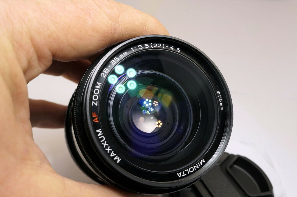 Minolta Maxxum 28-85mm f3.5-4.5 AF Lens (with fungus inside, focus stuck) AS IS
