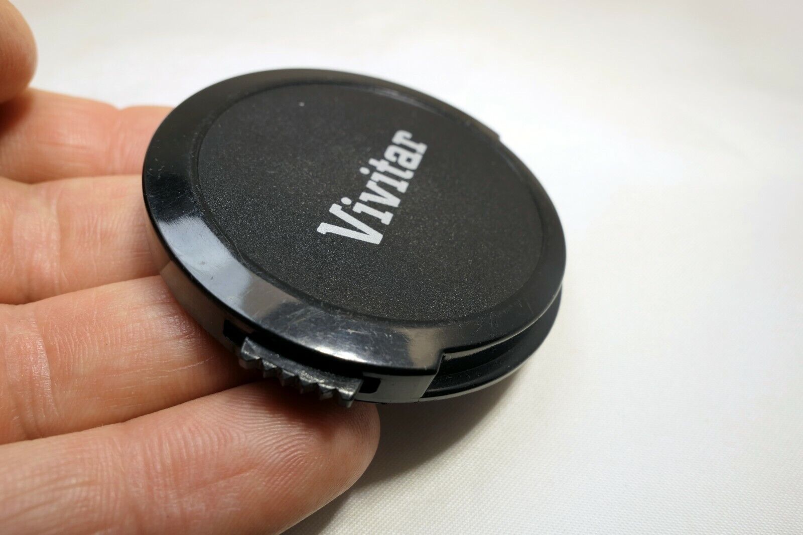 Vivitar 55mm Front Lens Cap snap on type Black vintage
