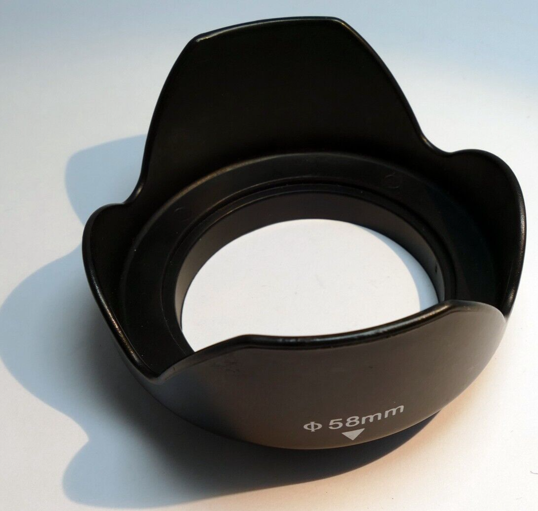 58mm Tulip  Petal shaped Lens Hood Shade for 18-55mm IS lenses
