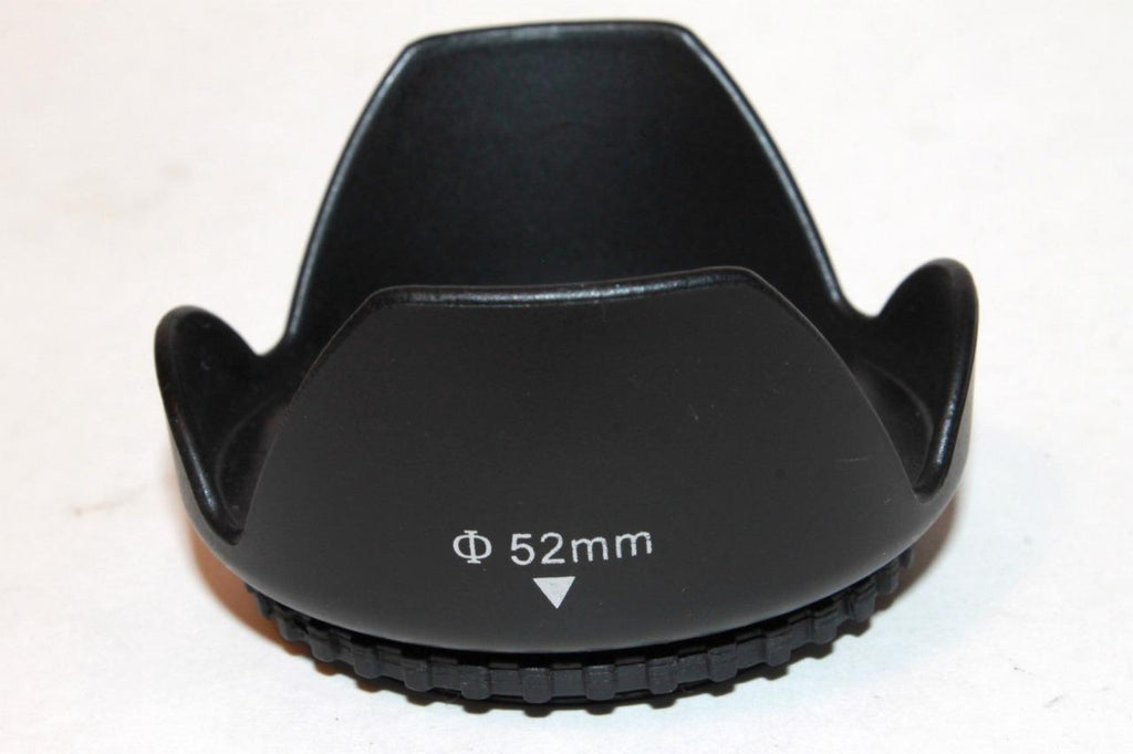 Lens Hood 52mm Petal Shaped plastic screw in for 18-55mm