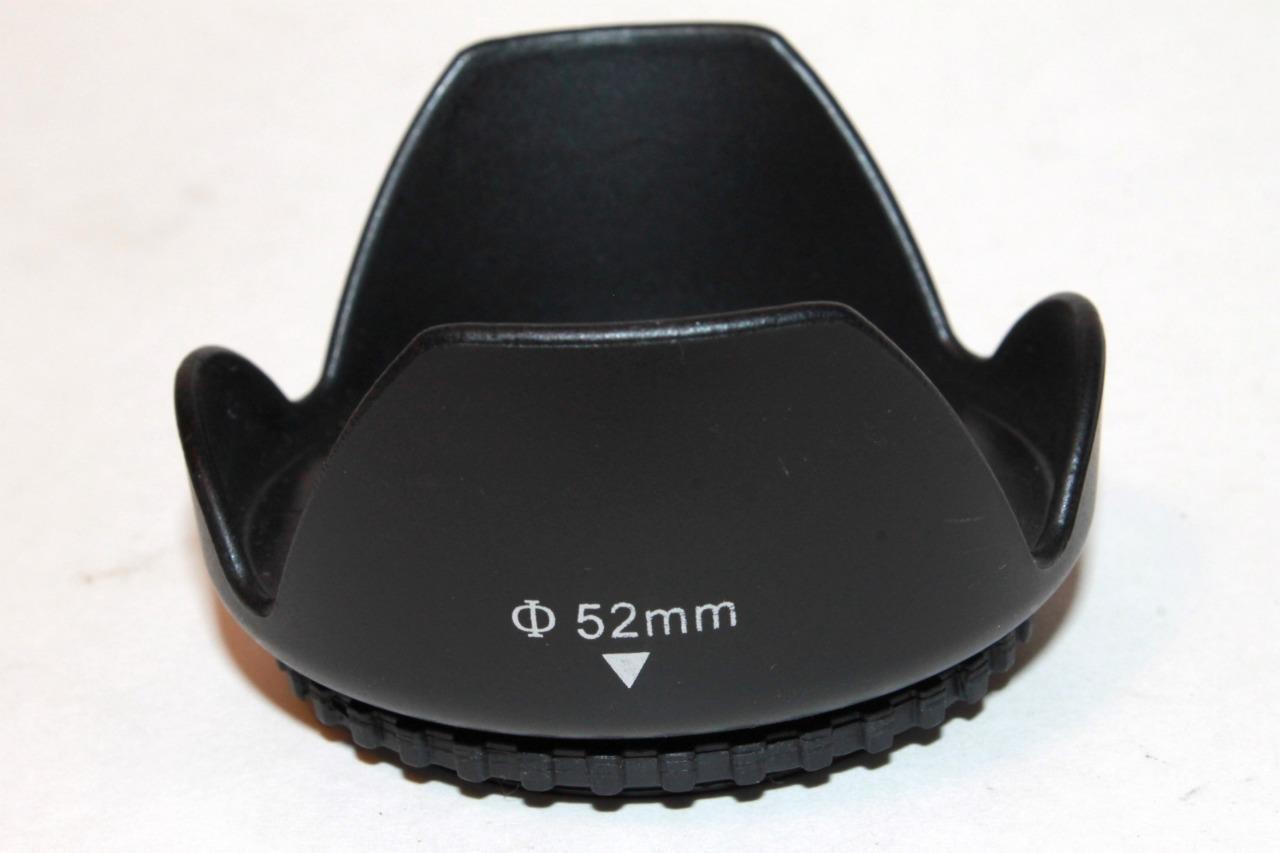 Lens Hood 52mm Petal Shaped plastic screw in for 18-55mm