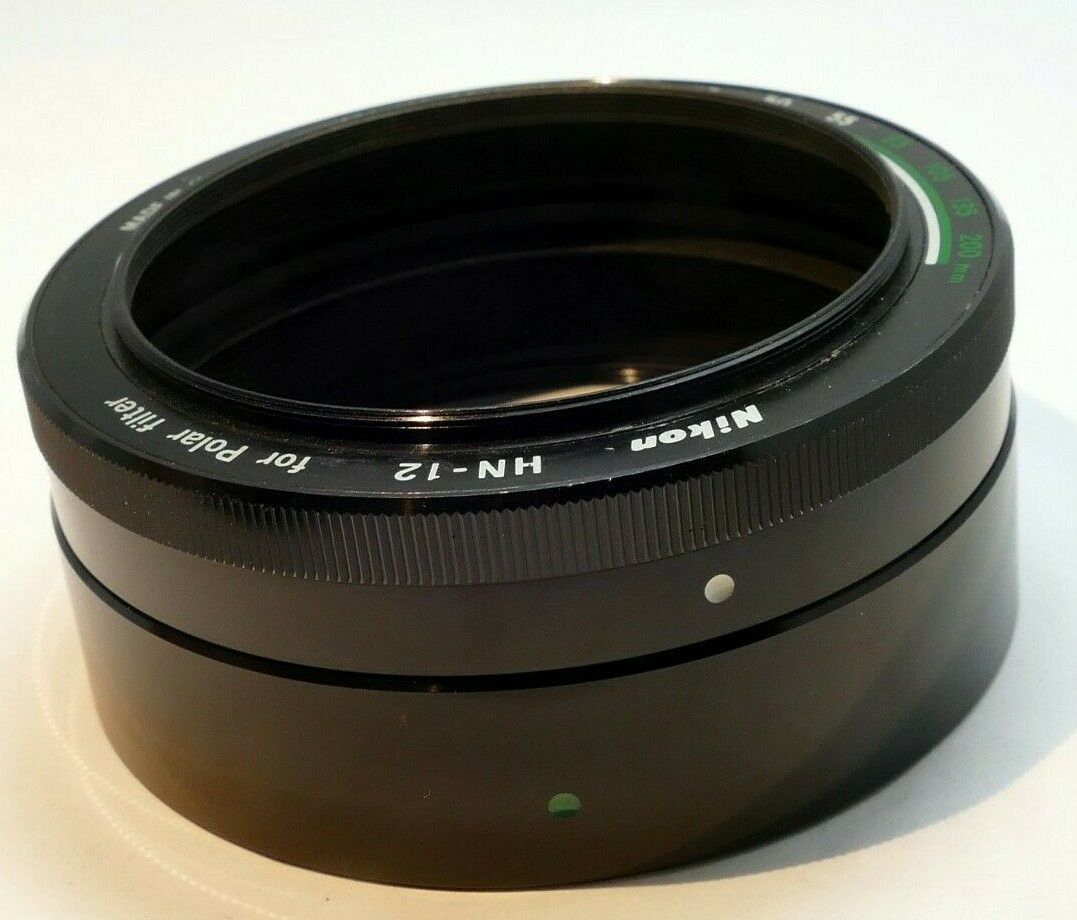 Nikon 60 OD screw in Metal Lens hood  Shade for Polar Polarizing filter  HN-12