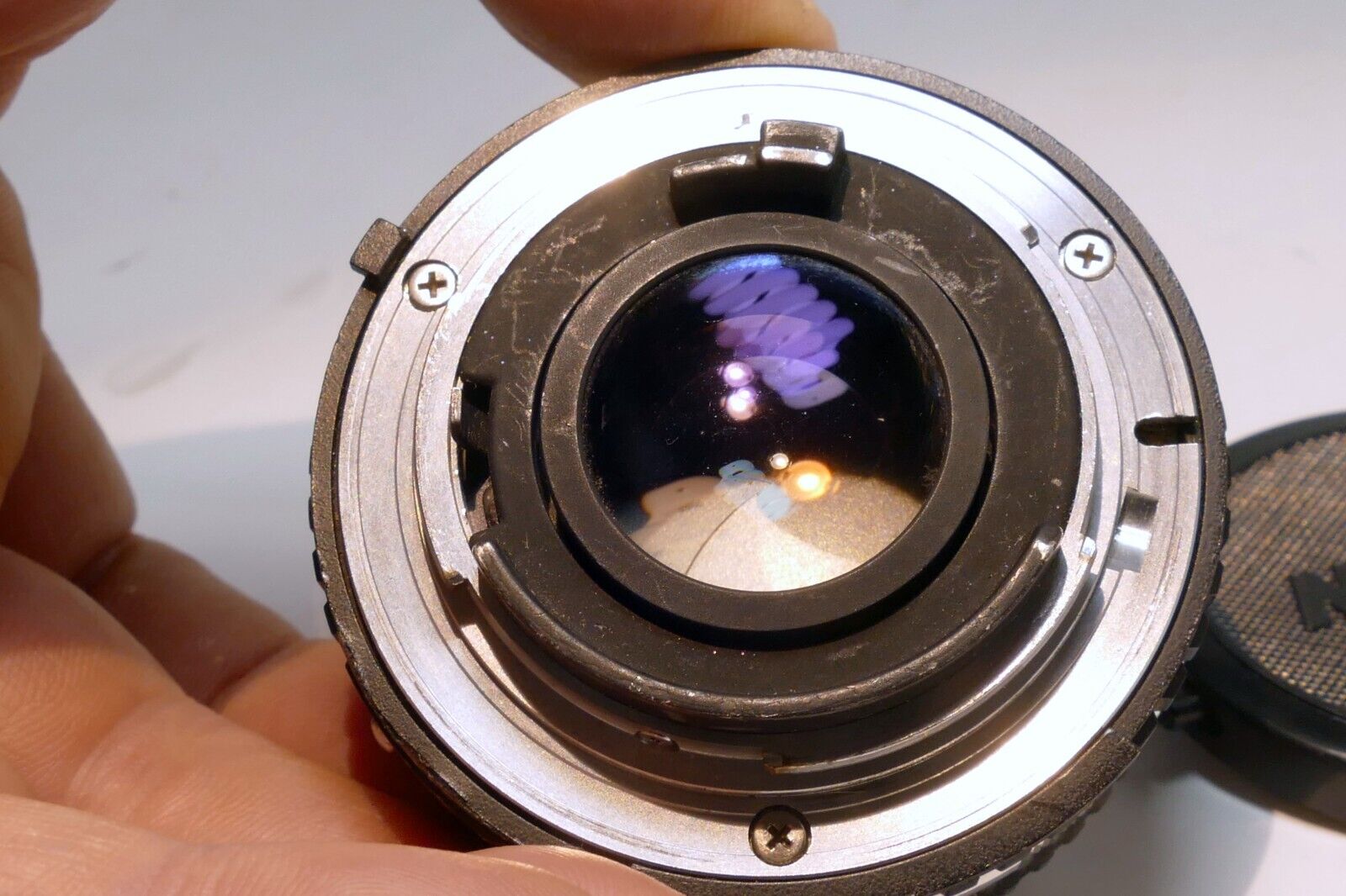 Nikon E series 50mm f1.8 Ai-s Lens prime pancake with little bit of fungus