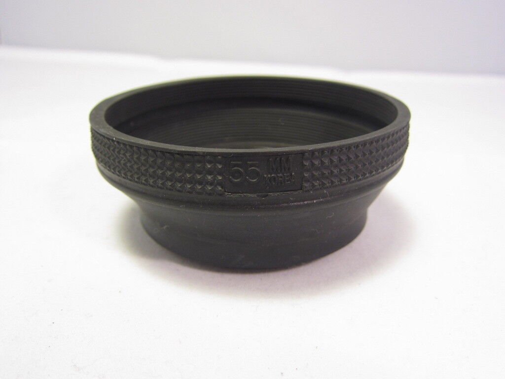 vintage Generic Rubber Lens Hood 55mm for 58mm f1.4  6206043