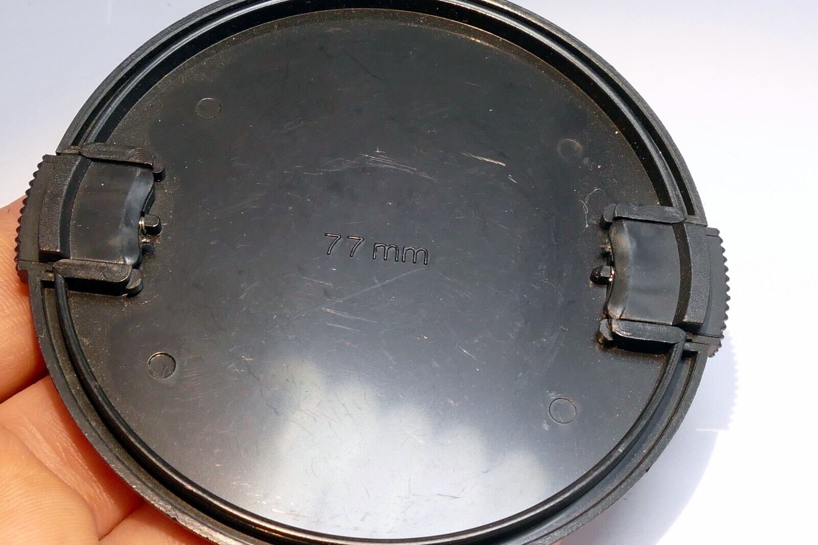 77mm Lens Front Cap  vintage snap on type