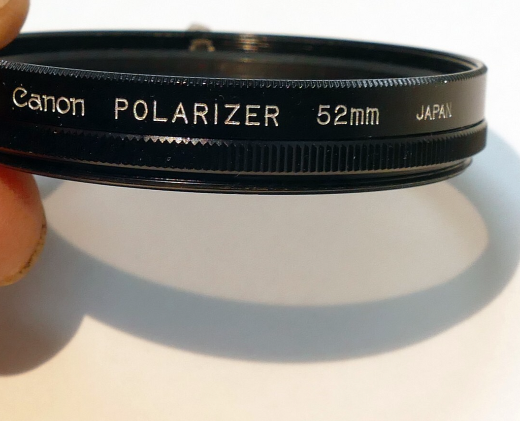 Canon 52mm Filter Polar Linear Polarizer 50mm f1.8 nFD - EOM Original