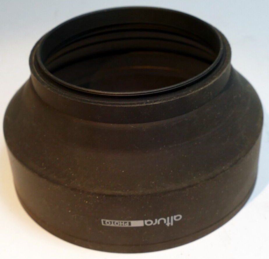 67mm Rubber  Lens Hood Shade Double threaded telephoto and wide angle 18-200mm