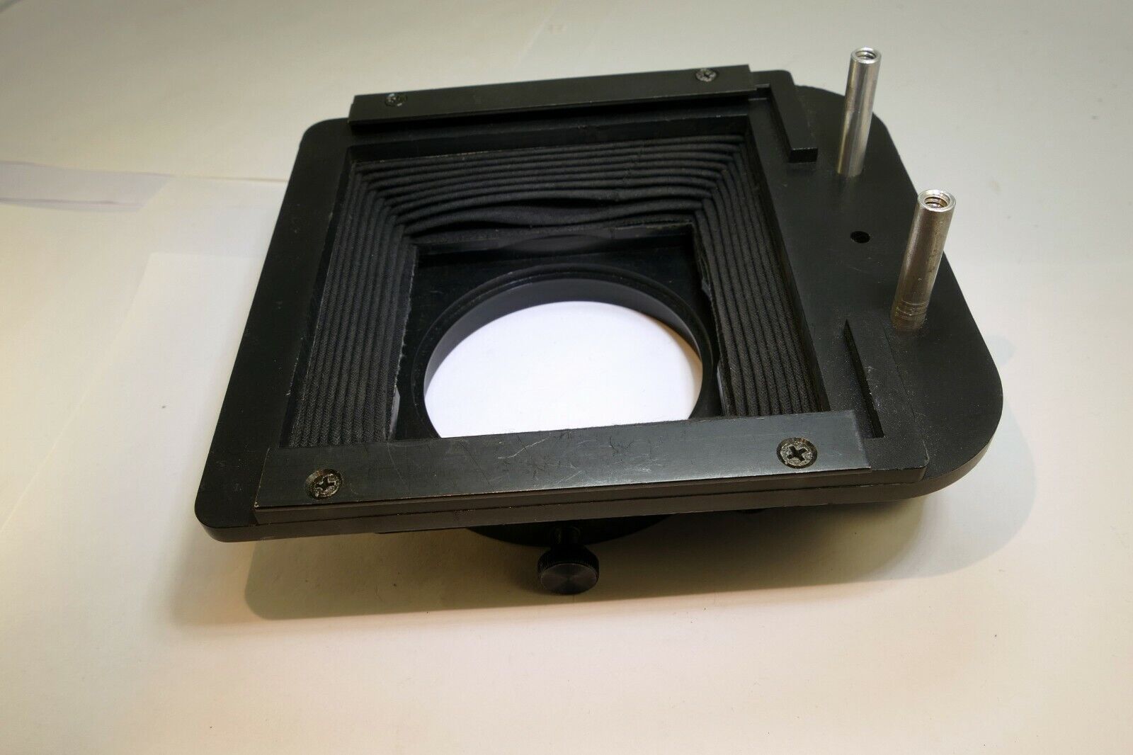 Lindahl Bellows lens Hood 31.1325 Bell-O-Shade Single 3X3 filter slot - AS found