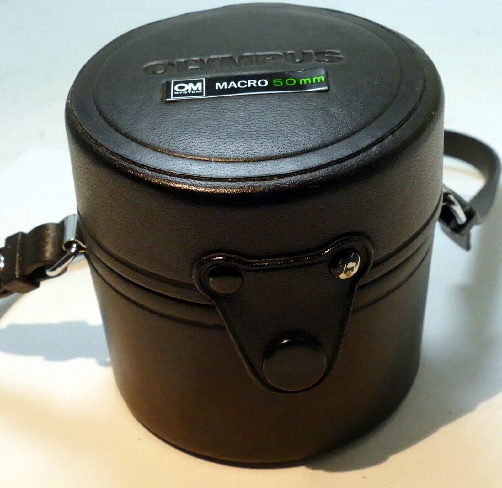 Olympus Hard Lens Case for OM 50mm f3.5 Macro (fits f1.4)  -  genuine OEM