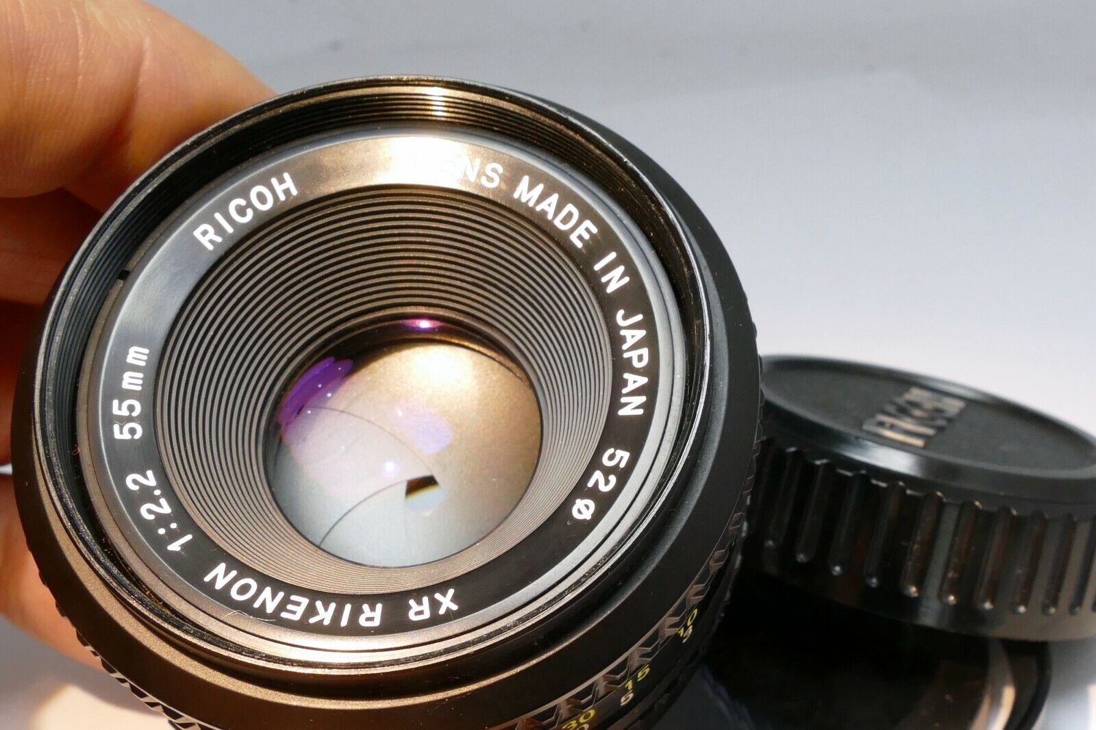 Rikenon 55mm f2.2 XR Rikoh lens for for Pentax K PK mount excellent  condition