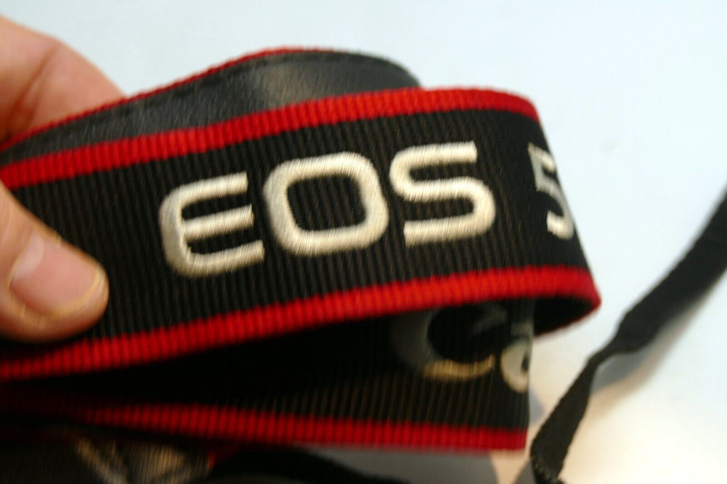 Canon EOS 5D Mark II Digital Camera Neck Shoulder Strap Black-Red - Genuine OEM