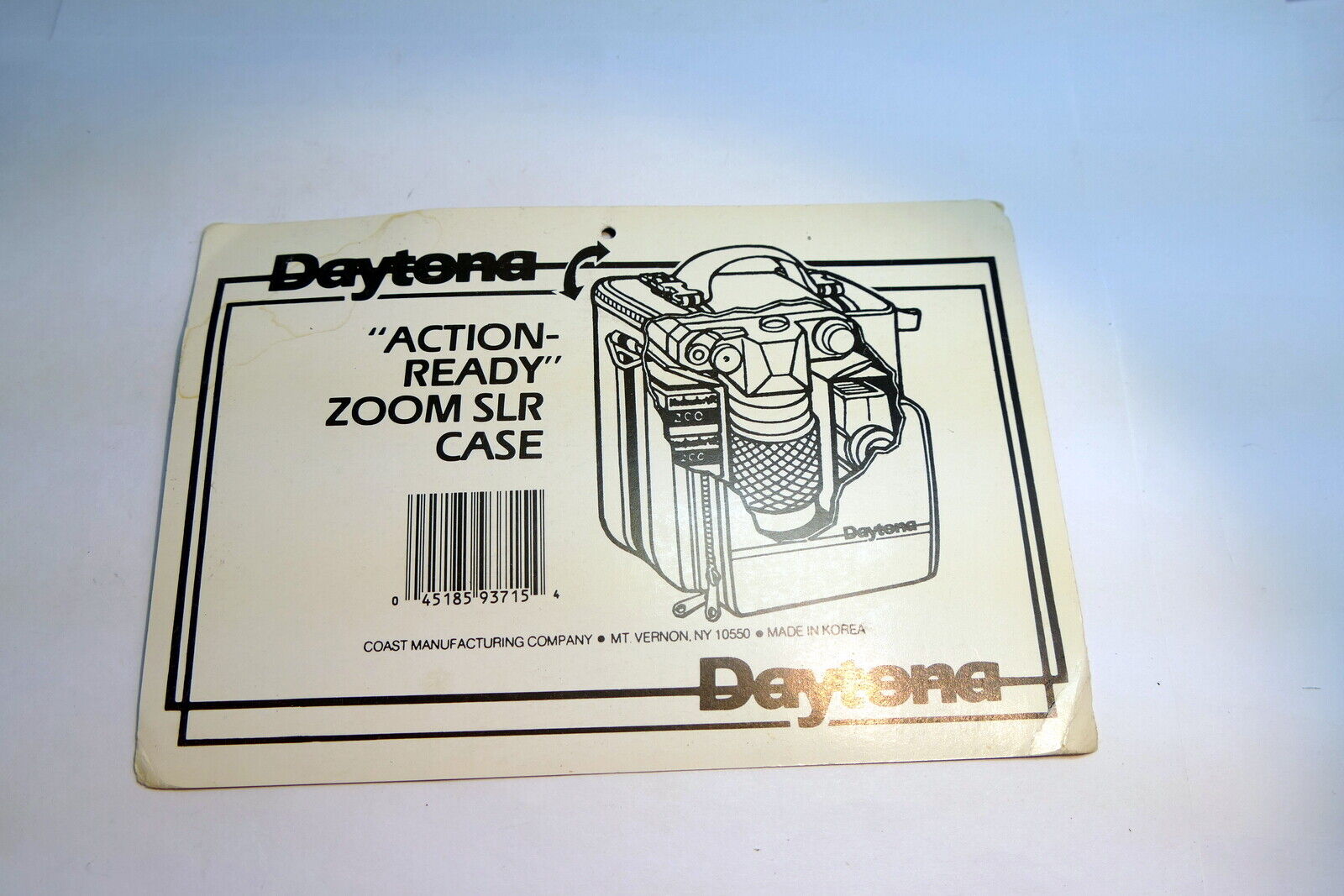 Daytona Action zoom camera case  Card vintage  1980's