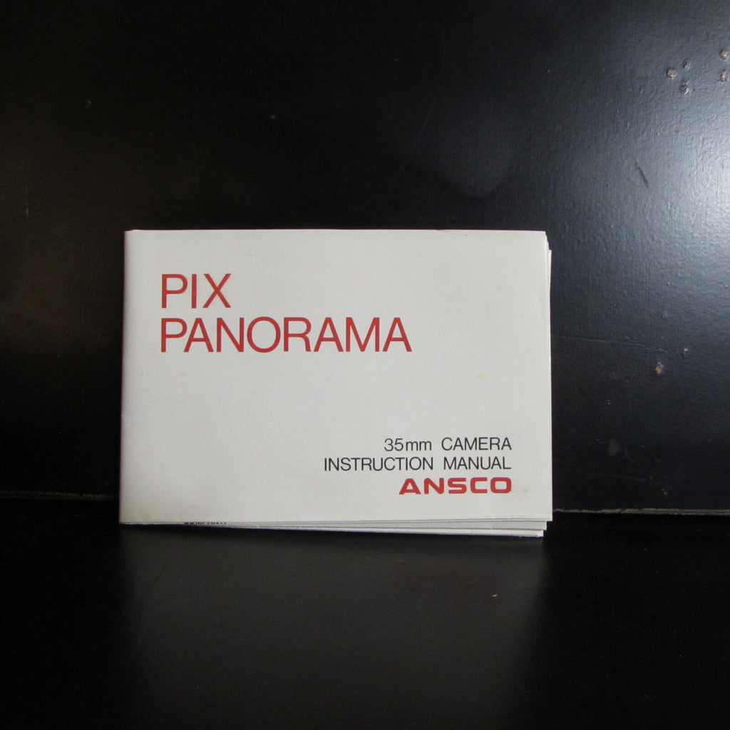 Used PIX Panorama ANSCO 35mm Instructional Manual Owner Guide O401350