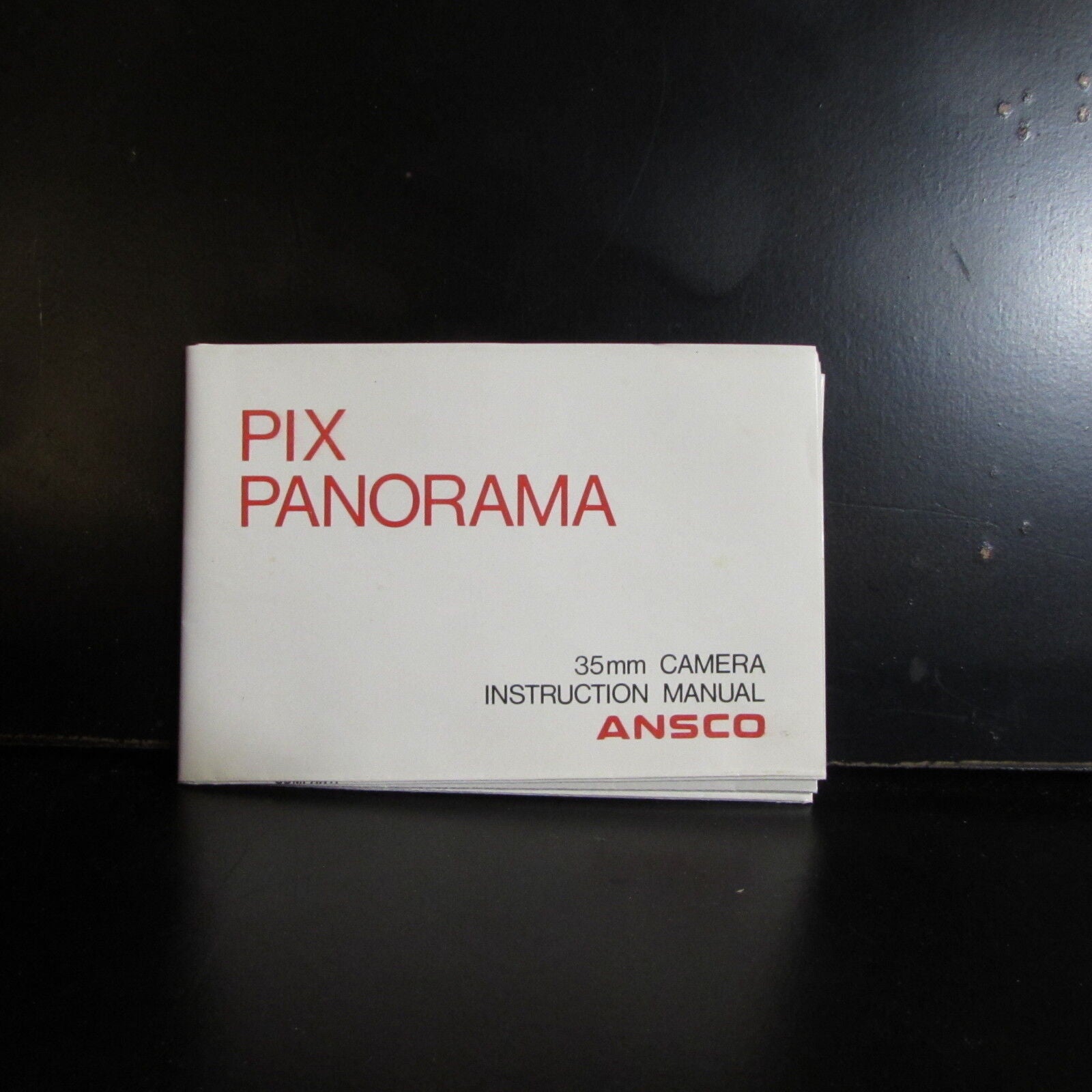 Used PIX Panorama ANSCO 35mm Instructional Manual Owner Guide O401350