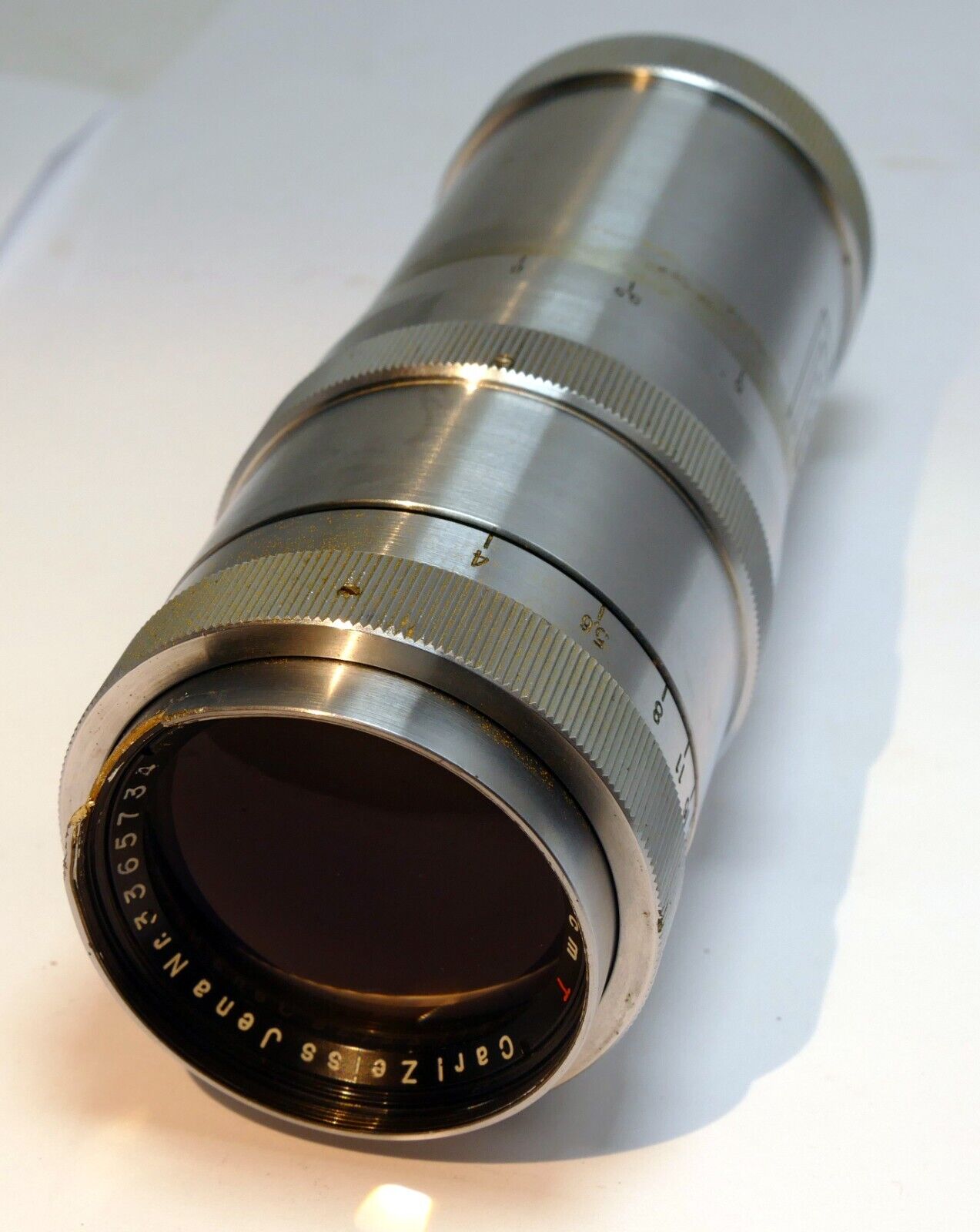 Carl Zeiss Jenna Triotar 13.5cm  f4 T  Lens Exakta mount - AS IS Parts or Repair