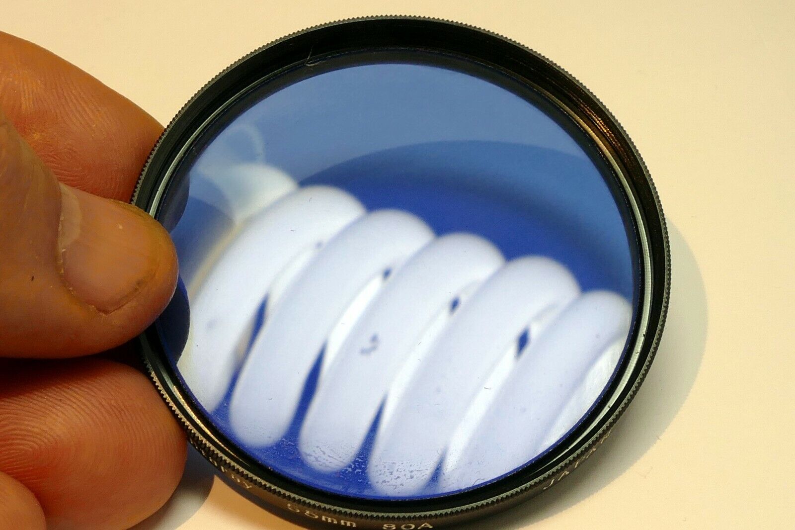 Quantaray  55mm Filter 80A  multi-coated deep blue