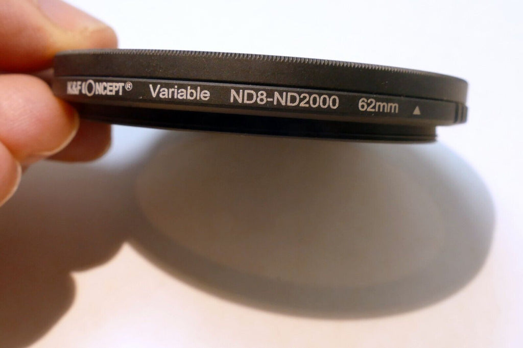 K&F Concept 62mm Filter Neutral Density Variable ND8-ND2000 3-11 Stop adjustable