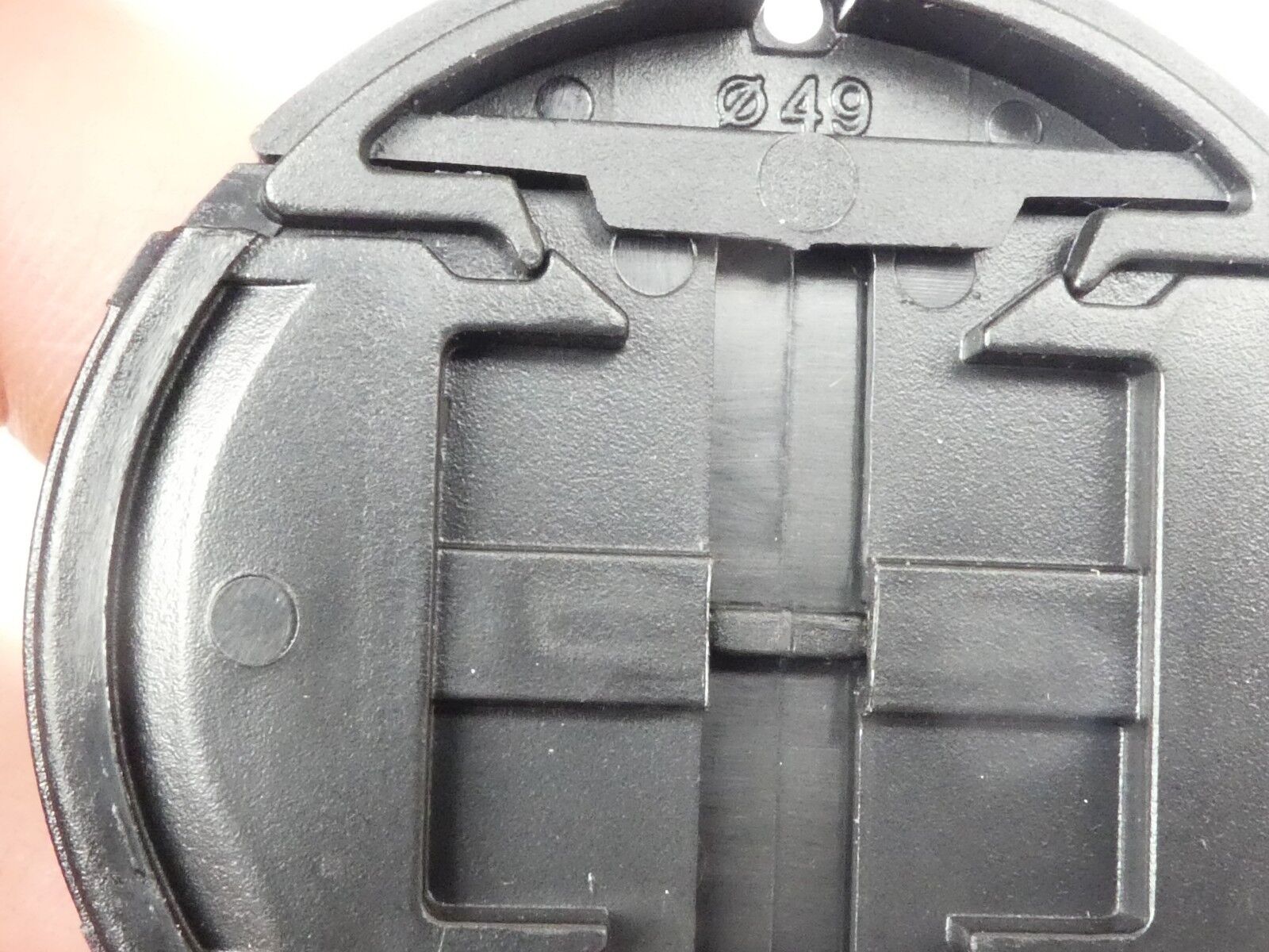 Used Promaster 49mm Lens Front Cap Black snap-on type plastic