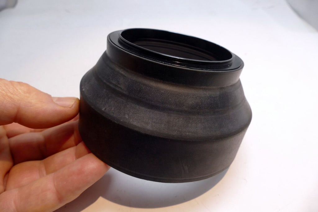 67mm Rubber Lens Hood Shade double threaded 3-way wide angle & telephoto