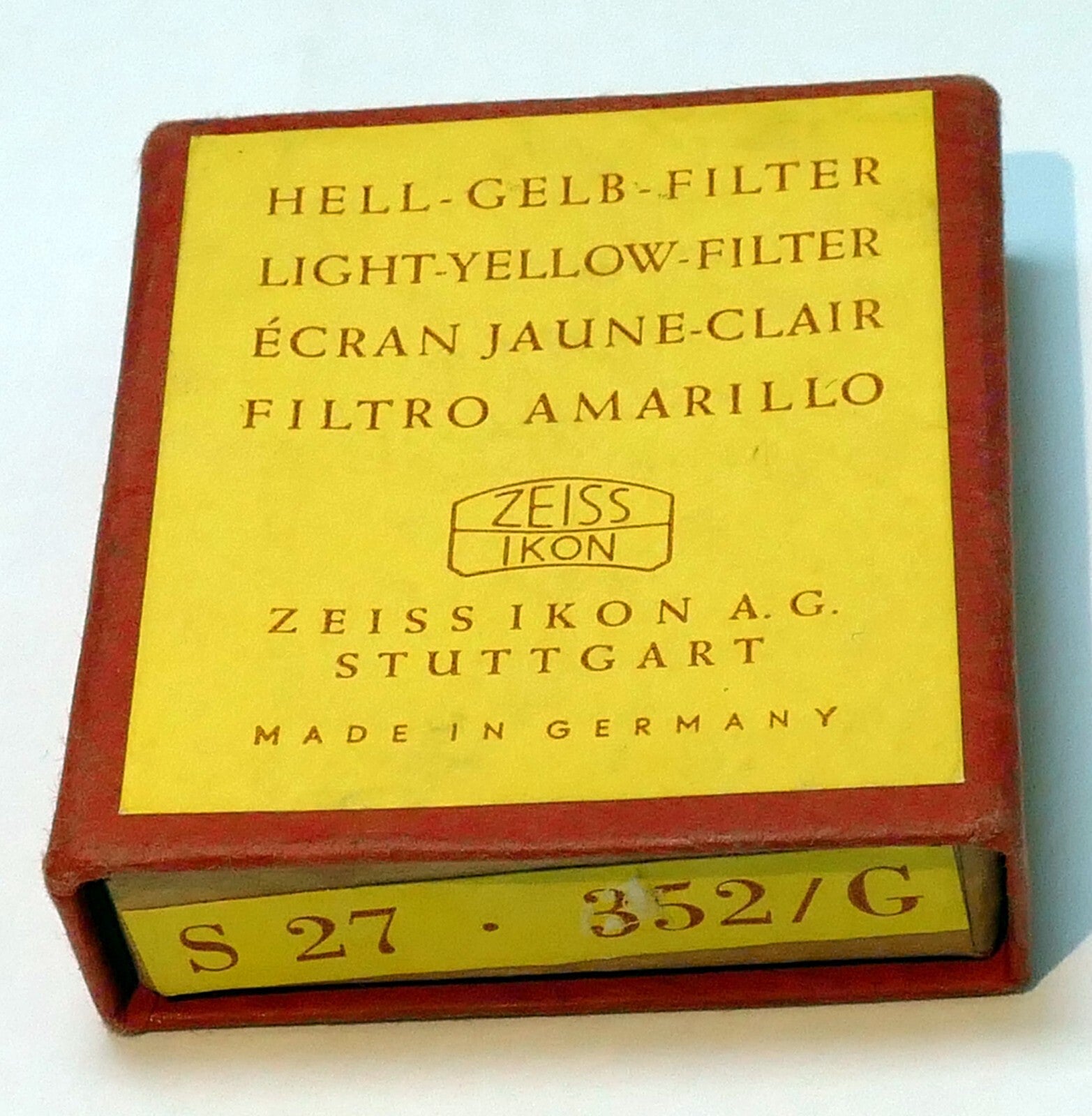 CARL ZEISS IKON 352 / Yellow G S 27 2X FILTER  27mm