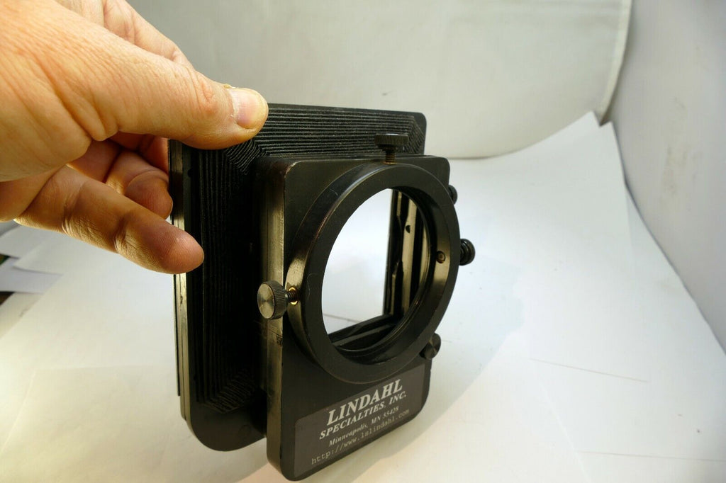 Lindahl Bellows Hood Vignetter System Double Slot 3" square filter