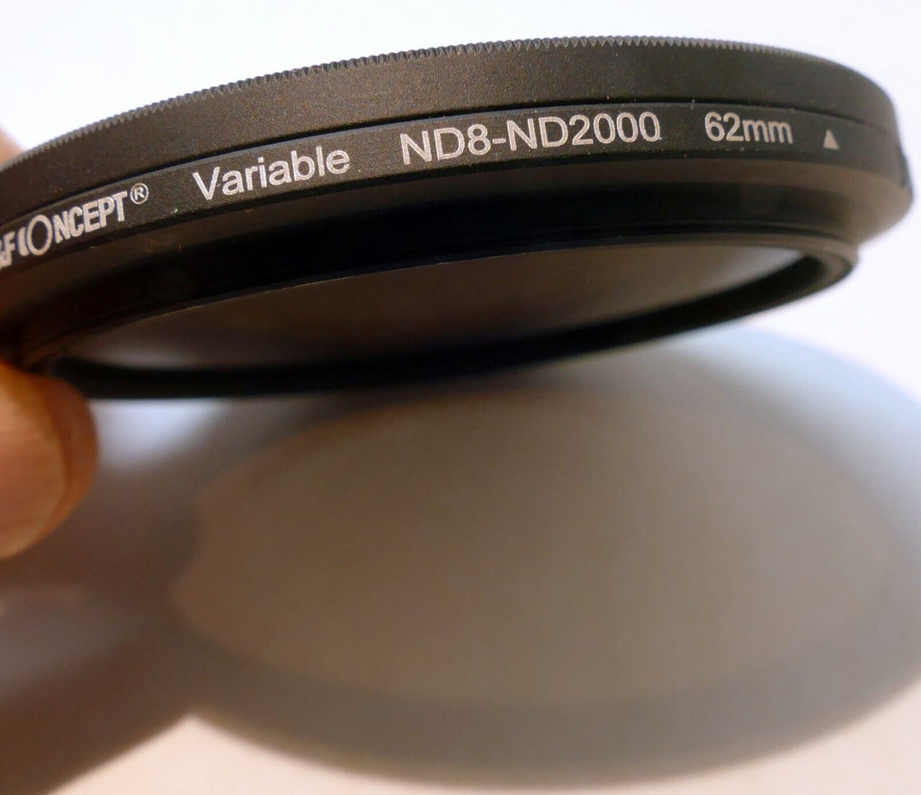 K&F Concept 62mm Filter Neutral Density Variable ND8-ND2000 3-11 Stop adjustable