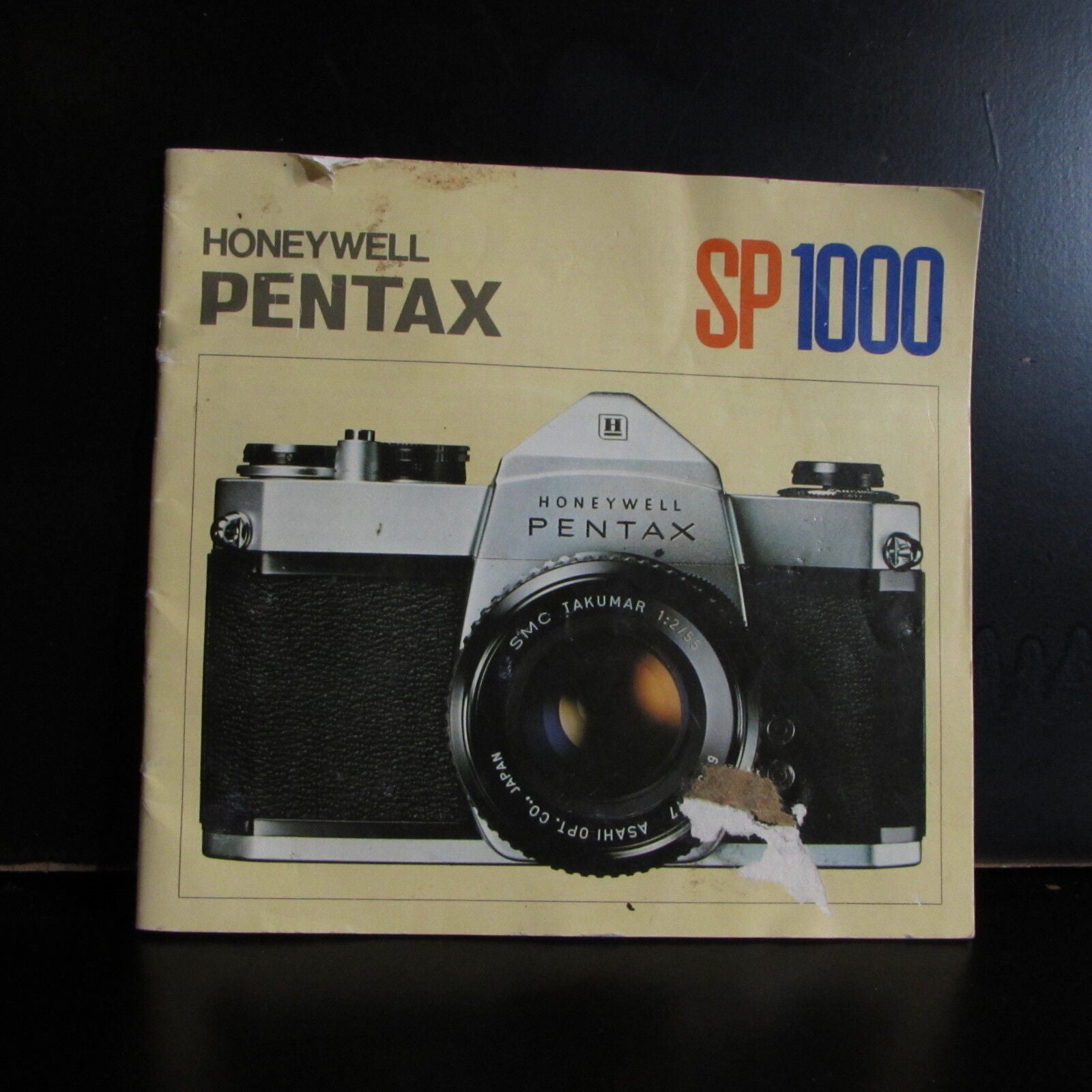 Honeywell Pentax SP1000 Spotmatic Camera User Guide Owner Manual English O402048