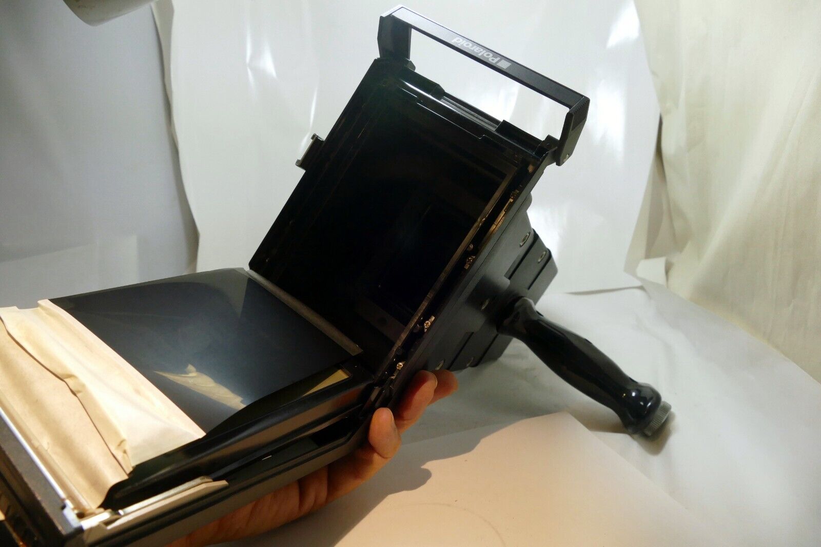 Polaroid CU-5 Land 4X5" Camera 3” Lens w/ custom Macro ring flash orthodontic
