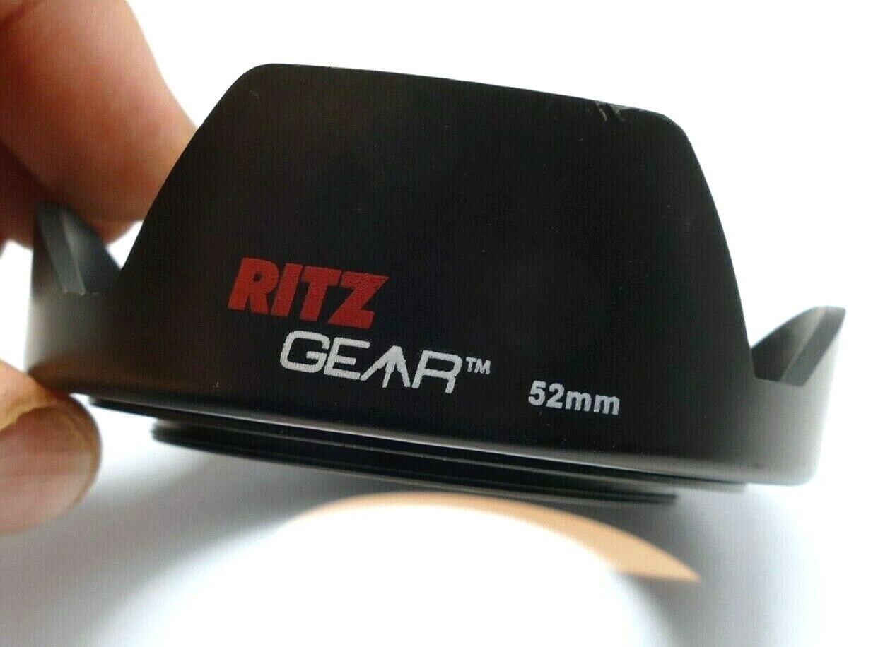 Ritz camera 52mm Plastic Petal Lens Hood Shade screw in type double threaded