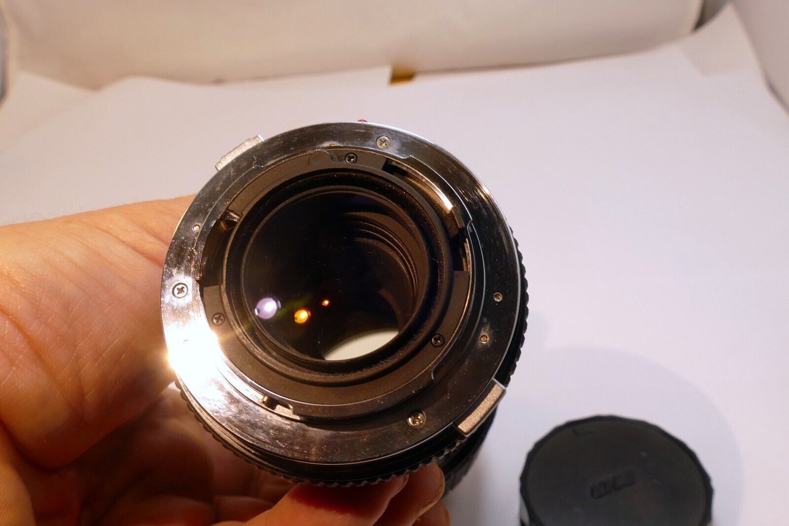 Sigma 70-210mm f4.5 lens for Olympus OM with Haze (AS IS Parts or Repair)