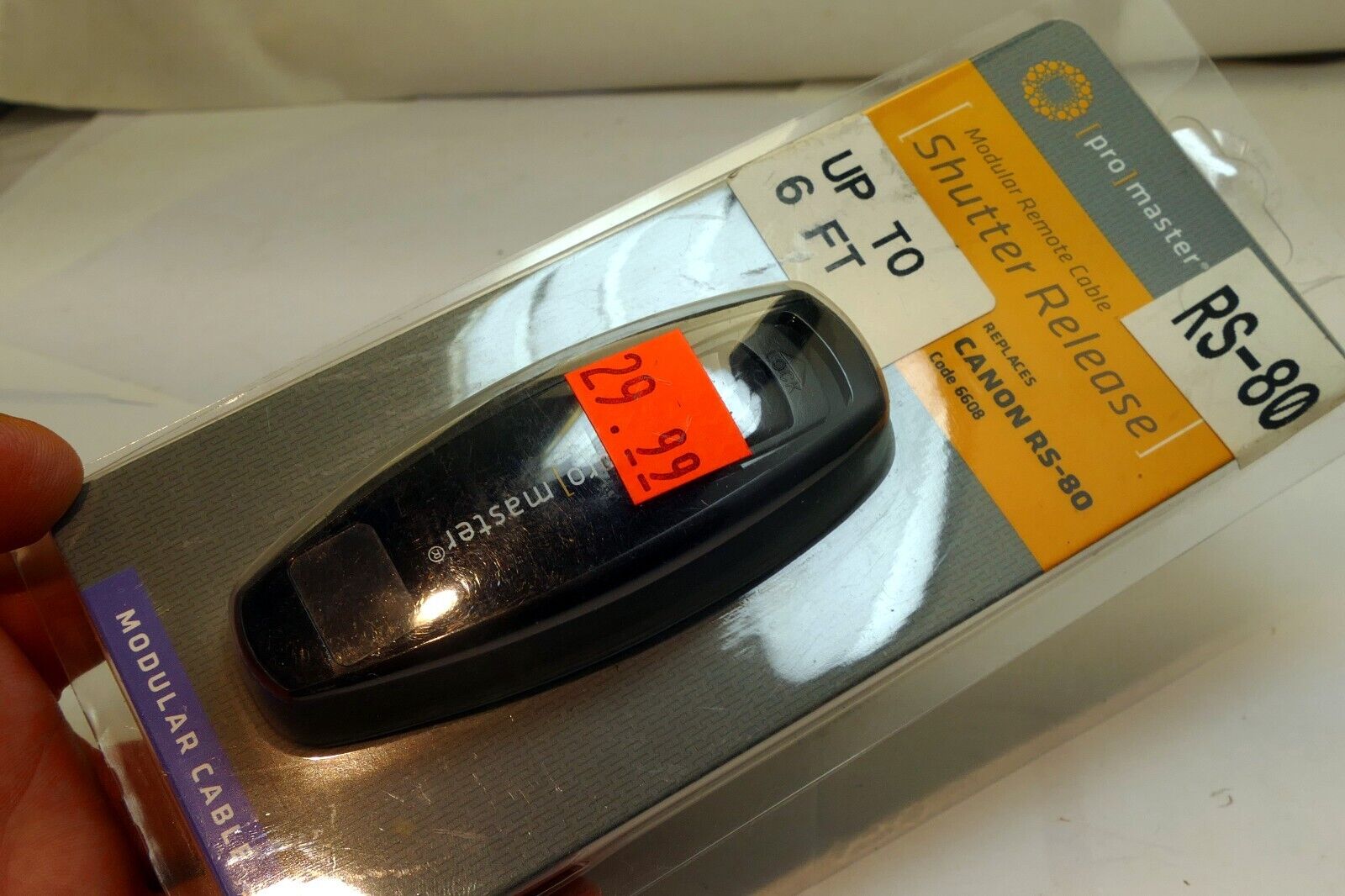 ProMaster Camera Shutter Release cable 6 feet long (Code 6608) for Canon RS-80