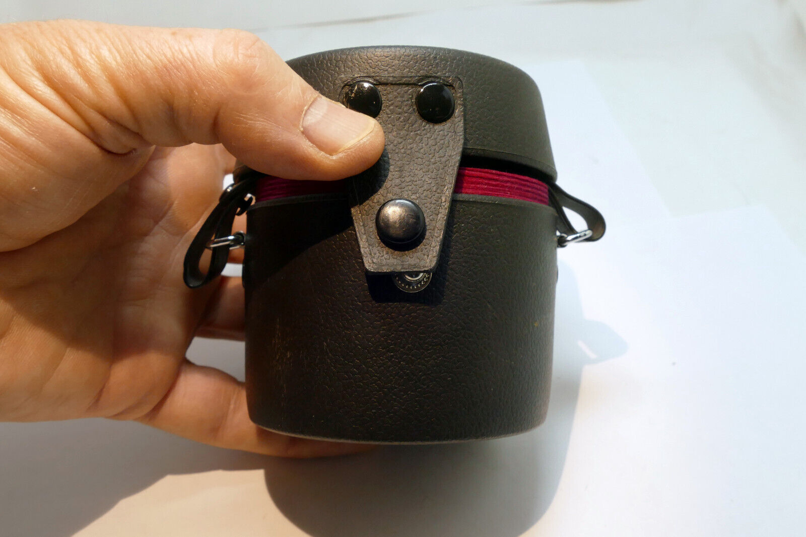 Konica Hexanon 28mm f3.5 AR lens empty Hard case (fits 50mm f1.4 f1.7 57mm AR)