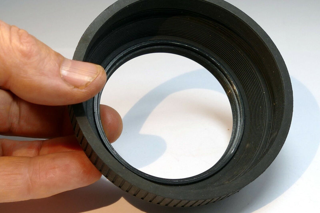 67mm rubber Lens Hood Shade screw in double threaded